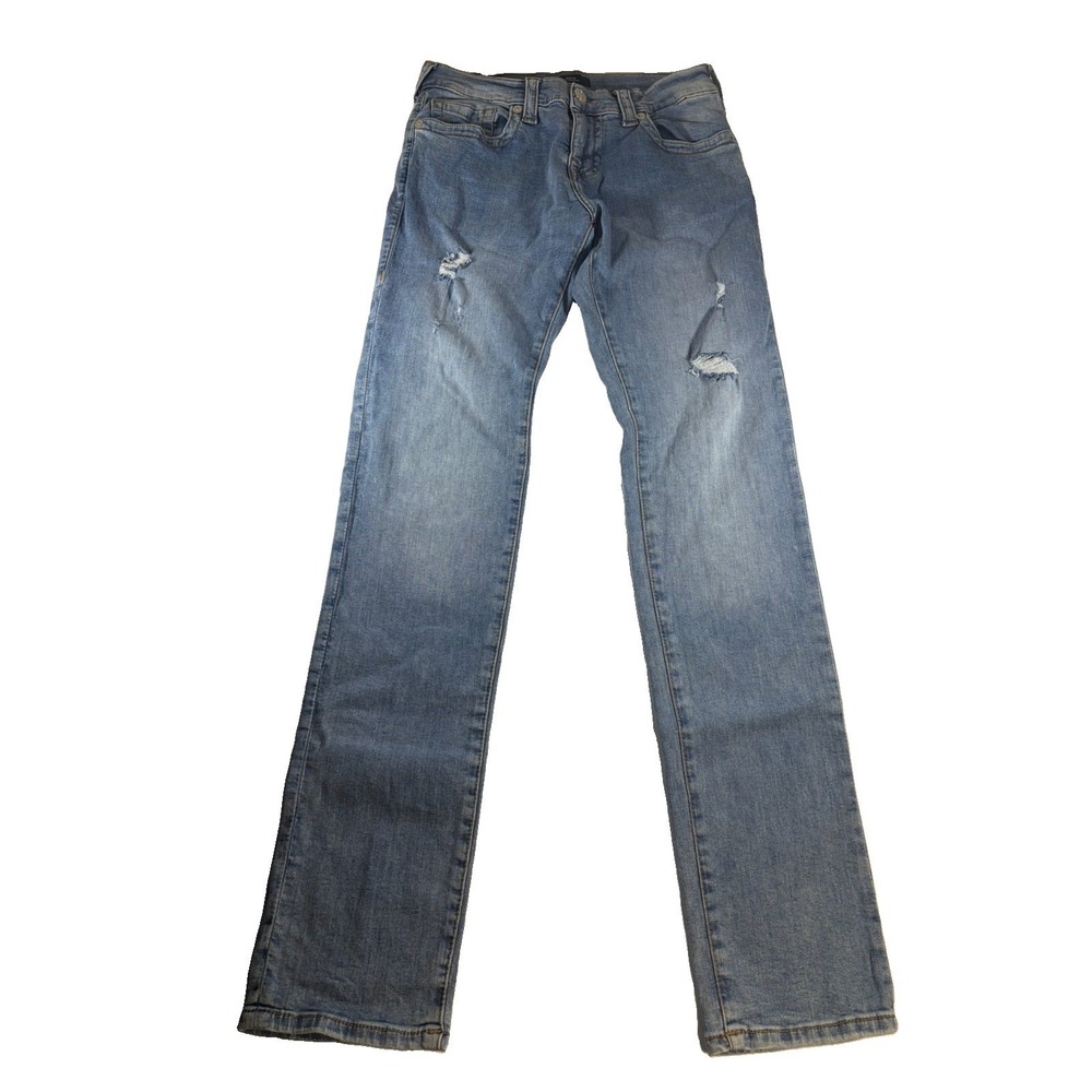 True Religion Rocco Relaxed Skinny Jeans Distressed 30x34